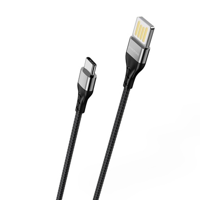 Дата кабель Borofone BU11 Tasteful USB to Type-C (1.2m), Чорний