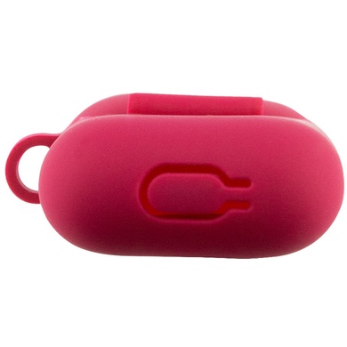 Силіконовий футляр New з карабіном для навушників Airpods 1/2, Красный / Rose Red
