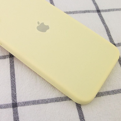 Чехол Silicone Case Square Full Camera Protective (AA) для Apple iPhone 11 Pro Max (6.5") Желтый / Mellow Yellow