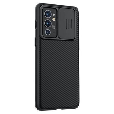 Карбонова накладка Nillkin Camshield (шторка на камеру) для OnePlus 9RT 5G, Чорний / Black