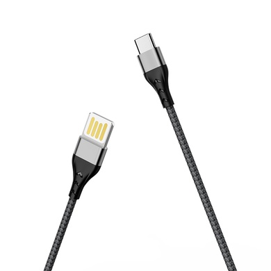 Дата кабель Borofone BU11 Tasteful USB to Type-C (1.2m), Чорний