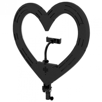 Кільцева лампа Black Heart, d-18, 48 см, Чорний