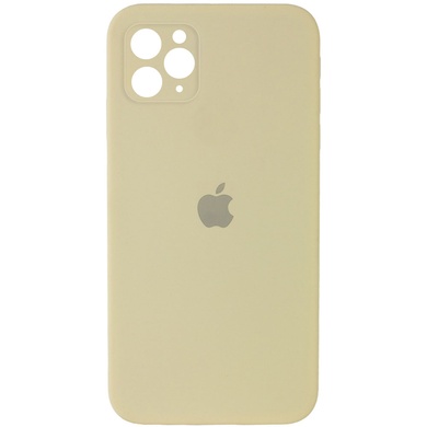 Чехол Silicone Case Square Full Camera Protective (AA) для Apple iPhone 11 Pro Max (6.5") Желтый / Mellow Yellow