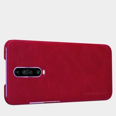 Шкіряний чохол (книга) Nillkin Qin Series для Xiaomi Redmi K30 / Poco X2, Червоний