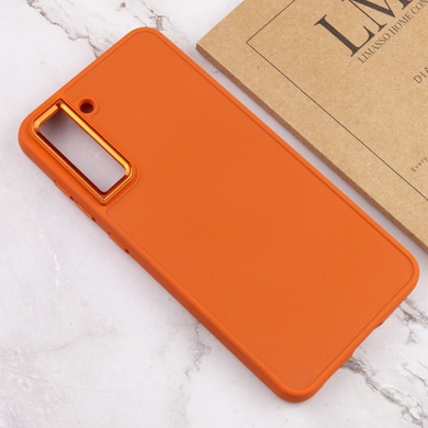 TPU чехол Bonbon Metal Style для Samsung Galaxy S24+ Оранжевый / Papaya