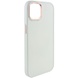 TPU чохол Bonbon Metal Style для Apple iPhone 12 Pro / 12 (6.1"), Білий / White