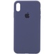 Чехол Silicone Case Full Protective (AA) для Apple iPhone XR (6.1") Темный Синий / Midnight Blue