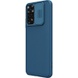 Карбонова накладка Nillkin Camshield (шторка на камеру) для Xiaomi Redmi Note 11S, Синій / Blue
