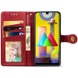 Кожаный чехол книжка GETMAN Gallant (PU) для Samsung Galaxy M31 Красный