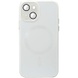 Чохол TPU+Glass Sapphire Midnight with MagSafe для Apple iPhone 15 Plus (6.7"), Білий / White
