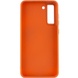 TPU чохол Bonbon Metal Style для Samsung Galaxy S24+, Оранжевый / Papaya