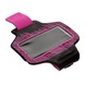 Неопреновый спортивный чехол на руку с подсветкой для Apple iPhone 5/5S/SE Розовый