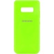Чохол Silicone Cover My Color Full Protective (A) для Samsung Galaxy S10e, Салатовый / Neon green