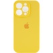Чехол Silicone Case Full Camera Protective (AA) для Apple iPhone 15 Pro (6.1") Желтый / Yellow