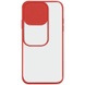 Чехол Camshield mate TPU со шторкой для камеры для Apple iPhone 13 Pro Max (6.7") Красный