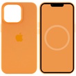 Чохол Silicone case (AAA) full with Magsafe and Animation для Apple iPhone 13 Pro (6.1"), Оранжевый / Marigold