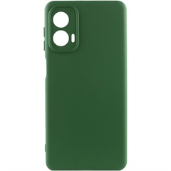Чехол Silicone Cover Lakshmi Full Camera (A) для Motorola Moto G24 Зеленый / Dark green
