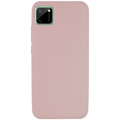 Чехол Silicone Cover Full without Logo (A) для Realme C11 Розовый / Pink Sand
