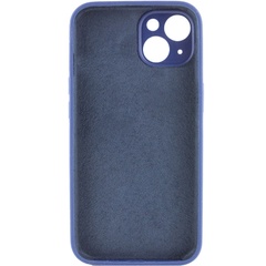 Чехол Silicone Case Full Camera Protective (AA) NO LOGO для Apple iPhone 13 (6.1") Синий / Deep navy