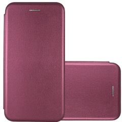 Кожаный чехол (книжка) Classy для Samsung Galaxy A10s Бордовый