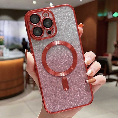 TPU чехол Delight case with MagSafe с защитными линзами на камеру для Apple iPhone 13 Pro Max (6.7") Красный / Red