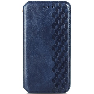 Кожаный чехол книжка GETMAN Cubic (PU) для Samsung Galaxy M33 5G Синий
