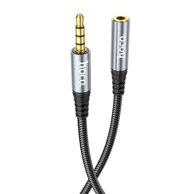 Аудио кабель Aux Hoco UPA20 (1m) Metal gray