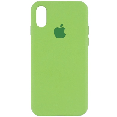 Чехол Silicone Case Full Protective (AA) для Apple iPhone XR (6.1") Мятный / Mint