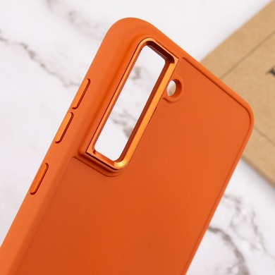 TPU чохол Bonbon Metal Style для Samsung Galaxy S23, Оранжевый / Papaya