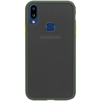 TPU+PC чехол Color Buttons для Samsung Galaxy A10s Зеленый