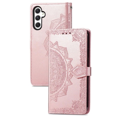 Кожаный чехол (книжка) Art Case с визитницей для Samsung Galaxy A55 Розовый