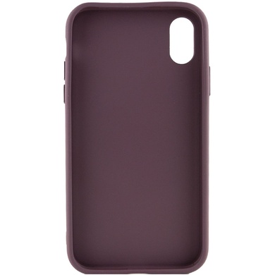 TPU чехол Bonbon Metal Style для Apple iPhone XS Max (6.5") Бордовый / Plum