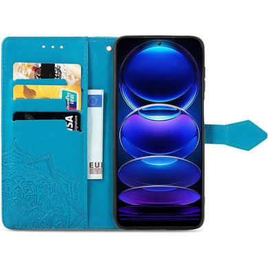 Шкіряний чохол (книжка) Art Case з візитівкою для Realme 12 Pro, Синій