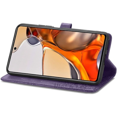 Кожаный чехол (книжка) Art Case с визитницей для Xiaomi Redmi Note 11 Pro 4G/5G / 12 Pro 4G Фиолетовый