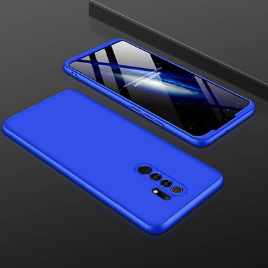 Пластиковая накладка GKK LikGus 360 градусов (opp) для Xiaomi Redmi 9 Синий