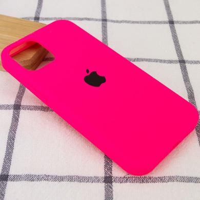 Чохол Silicone Case Full Protective (AA) для Apple iPhone 12 Pro Max (6.7 "), Рожевий / Barbie pink