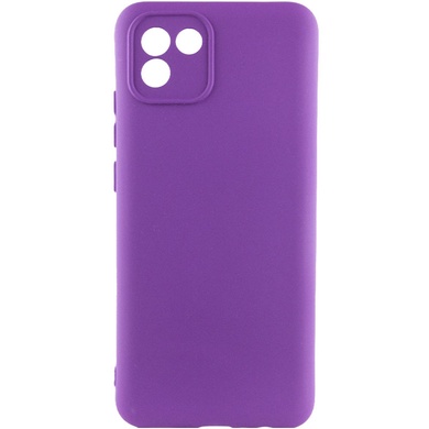 Чохол Silicone Cover Lakshmi Full Camera (A) для Samsung Galaxy A03, Фіолетовий / Purple