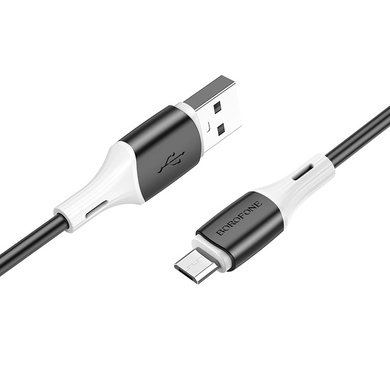 Дата кабель Borofone BX79 USB to MicroUSB (1m), Чорний