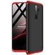 Пластикова накладка GKK LikGus 360 градусів (opp) для Xiaomi Redmi Note 8 Pro, Черный / Красный