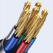 Дата кабель USAMS US-SJ591 Type-C to Type-C PD 100W Transparent Digital Display Cable (2m) Black