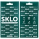 Защитное стекло SKLO 5D для Samsung Galaxy S22 Черный / Белая подложка