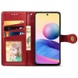 Шкіряний чохол книжка GETMAN Gallant (PU) для Xiaomi Redmi Note 10 5G, Червоний