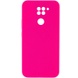 Чохол Silicone Cover Lakshmi Full Camera (AAA) для Xiaomi Redmi Note 9 / Redmi 10X, Рожевий / Barbie pink