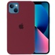 Чехол Silicone Case Full Protective (AA) для Apple iPhone 13 (6.1") Бордовый / Plum