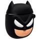 Силиконовый футляр Marvel & DC series для наушников AirPods 1/2 + карабин Бетмен / Черный