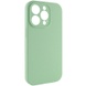 Чехол Silicone Case Full Camera Protective (AA) NO LOGO для Apple iPhone 14 Pro Max (6.7") Зеленый / Pistachio