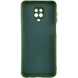 Чохол Silicone Cover Lakshmi Full Camera (AA) для Xiaomi Redmi Note 9s / Note 9 Pro / Note 9 Pro Max, Зелений / Dark Green