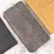 Шкіряний чохол книжка GETMAN Cubic (PU) для Samsung Galaxy S24+, Сірий