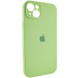 Чехол Silicone Case Full Camera Protective (AA) для Apple iPhone 15 Plus (6.7") Мятный / Mint