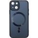 Чехол TPU+Glass Sapphire Midnight with MagSafe для Apple iPhone 15 (6.1") Черный / Black